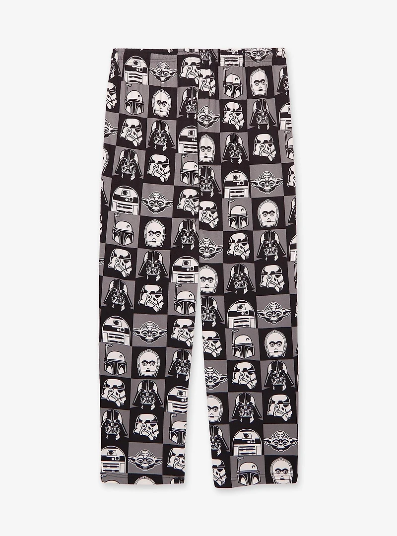 Star Wars Character Grid Allover Print Sleep Pants - BoxLunch Exclusive