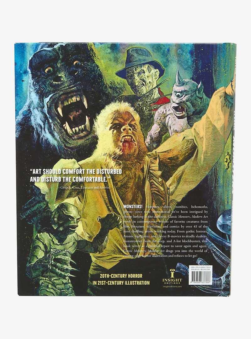 Classic Monsters Modern Art Book