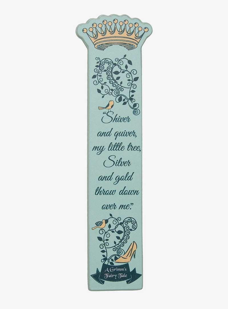 Grimm's Fairy Tale Cinderella Quote Faux Leather Bookmark