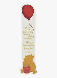 Winnie the Pooh Classic Quotes Faux Leather Bookmark