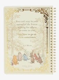 The House At Pooh Corner Book Cover Spiral Notebook
