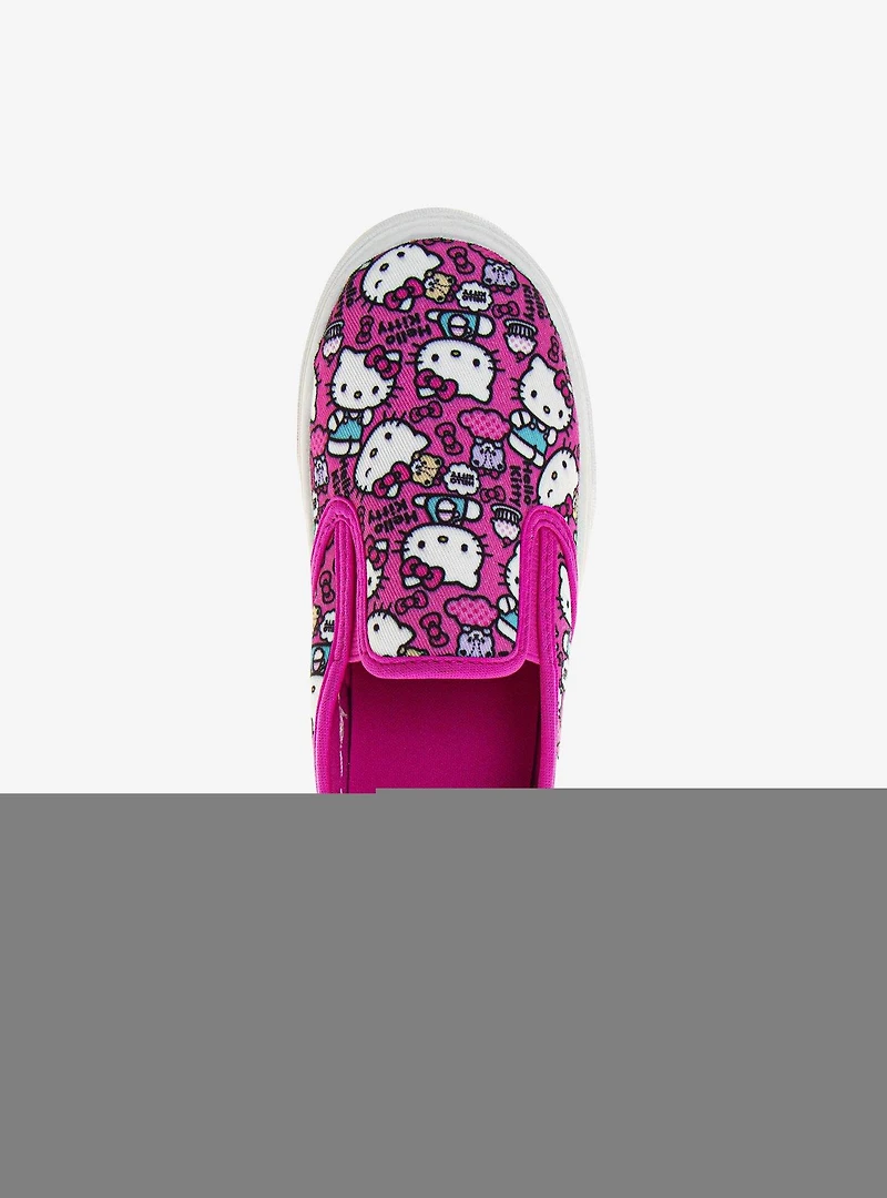 Hello Kitty Girls Canvas Slip-On Sneakers