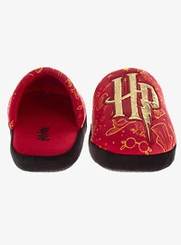 Harry Potter Hogwarts Crest Plush Non-Slip Boys Slippers