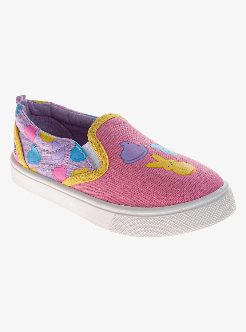 Peeps Canvas Girls Lace-Up Sneakers
