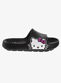 Hello Kitty Girls Slip-On Slides Black