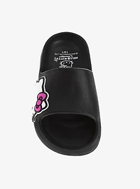 Hello Kitty Girls Slip-On Slides Black