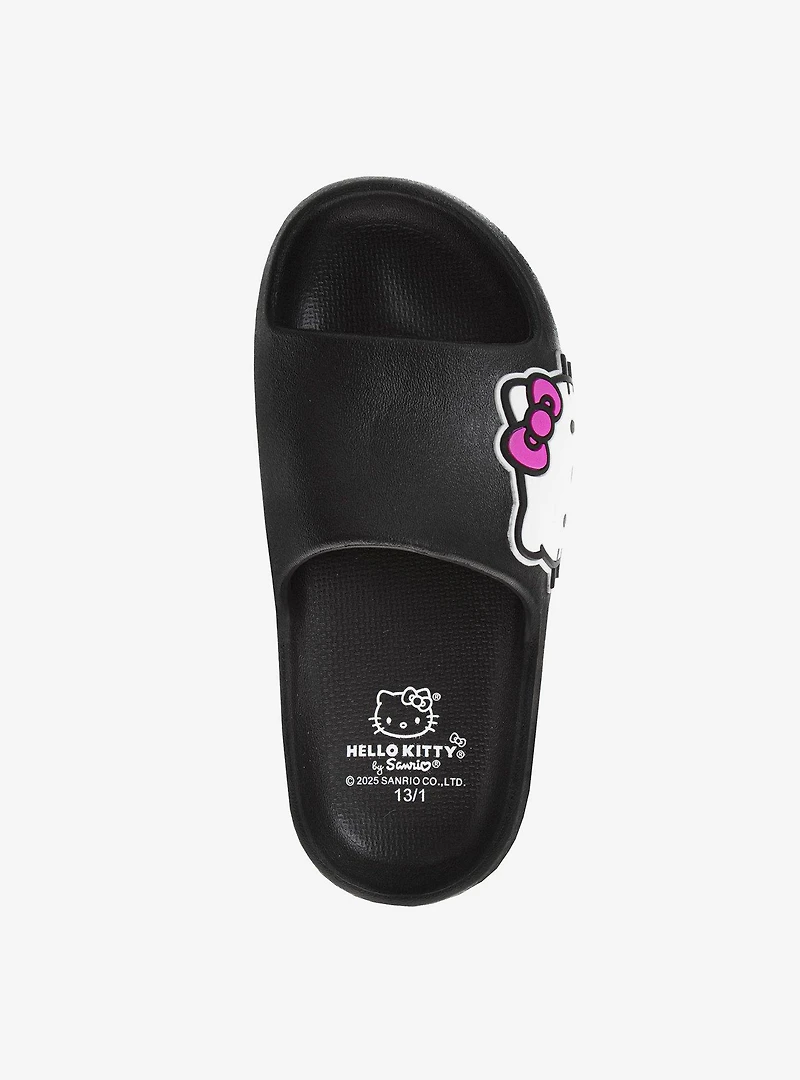 Hello Kitty Girls Slip-On Slides Black