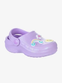 Sweethearts Candy & Rainbow Cheerful Slip-On Girls Toddler Clogs