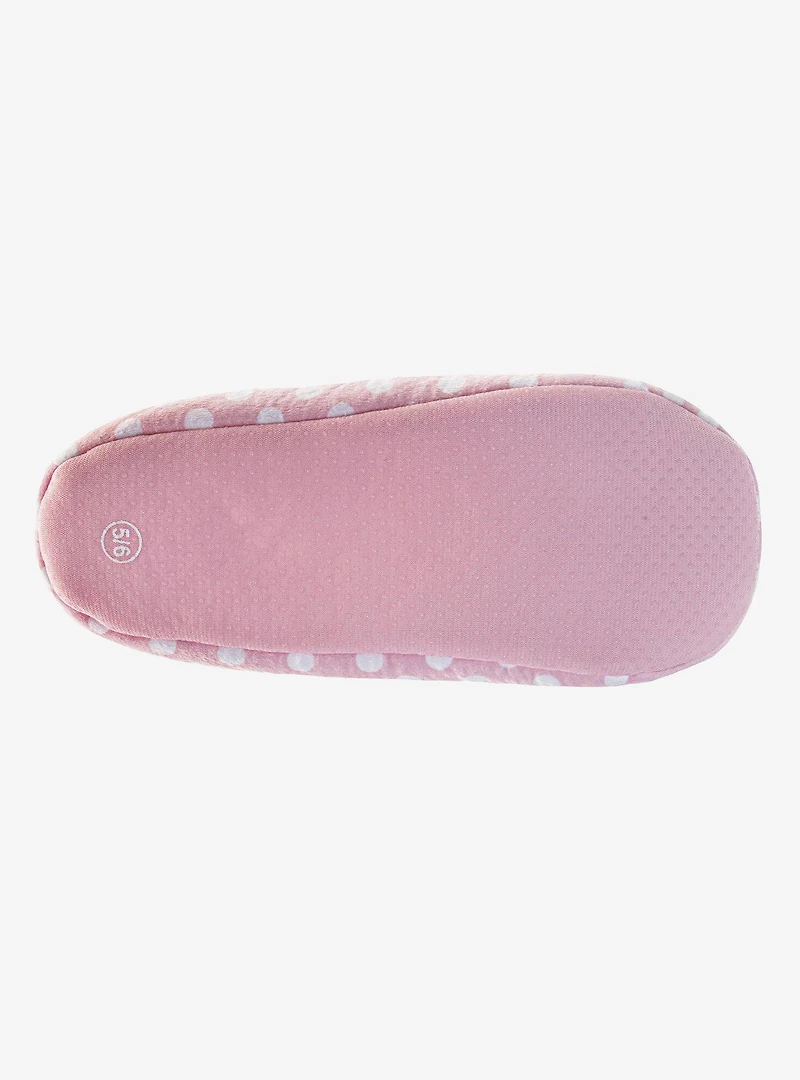 Disney Minnie Mouse Non-Slip Plush Toddler & Little Kid Slippers