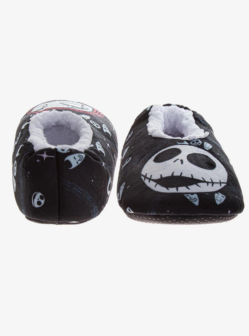 Disney Nightmare Before Christmas Jack & Sally Plush Women's Slippers