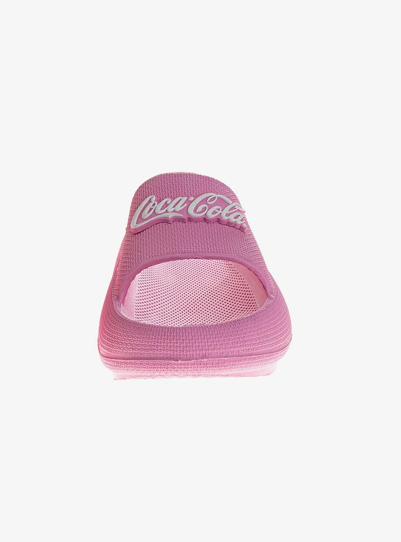 Coca-Cola Pink Script Slides Women Sandals