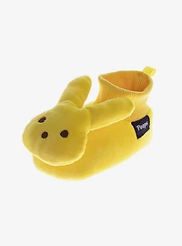 Peeps Sock Plush Fuzzy Dual Ladies Slippers Yellow