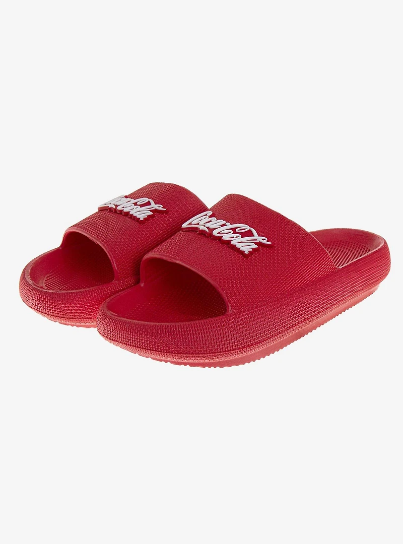 Coca-Cola Classic Script Pillow Dual Slides Men Sandals