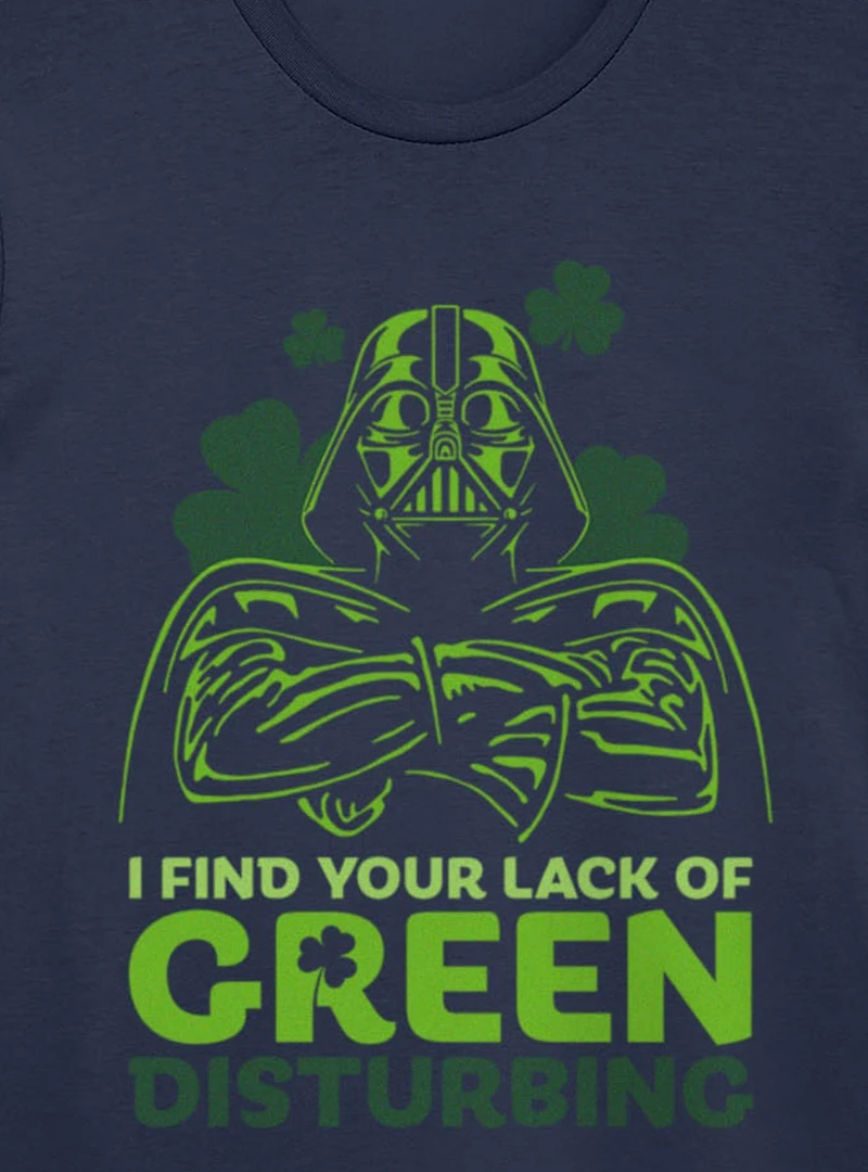 Star Wars Darth Vader St. Patrick's Your Lack Of Green Disturbing T-Shirt