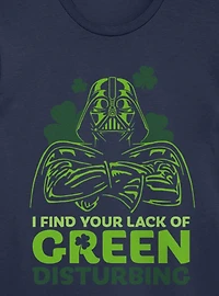 Star Wars Darth Vader St. Patrick's Your Lack Of Green Disturbing T-Shirt