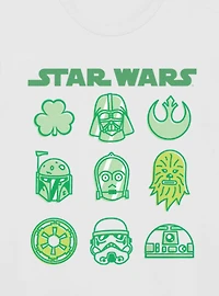 Star Wars St. Patrick's Lucky Character Icons T-Shirt