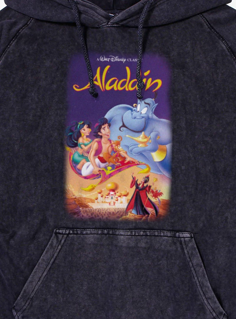Disney Aladdin Classic Movie Cover Mineral Wash Hoodie