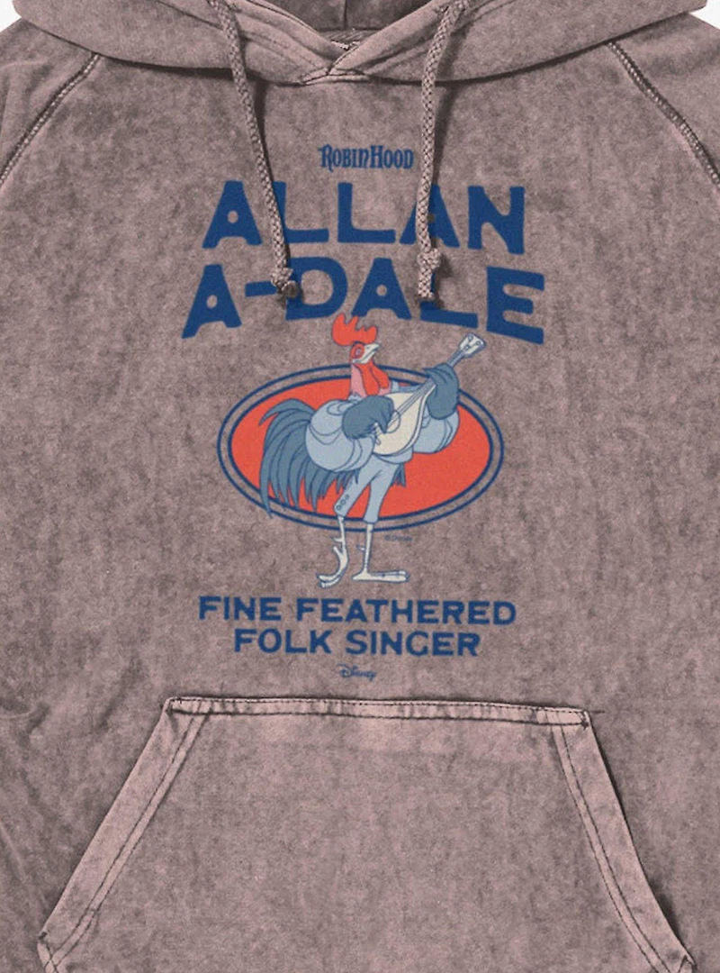 Disney Robin Hood Fine Feathered Allan A-Dale Mineral Wash Hoodie