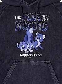 Disney The Fox And Hound Howling Blue Copper & Tod Mineral Wash Hoodie