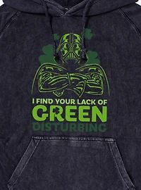 Star Wars Darth Vader St. Patrick's Your Lack Of Green Disturbing Mineral Wash Hoodie