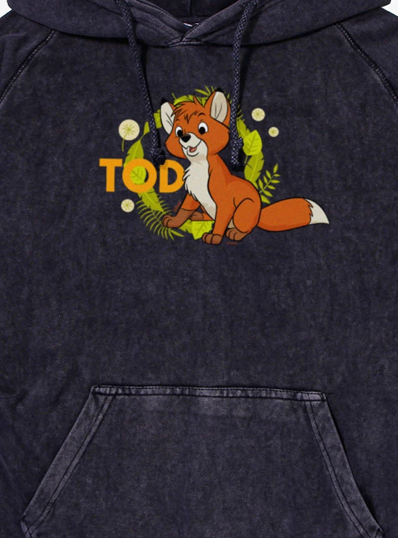 Disney The Fox And Hound Tod Wreath Mineral Wash Hoodie