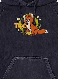 Disney The Fox And Hound Tod Wreath Mineral Wash Hoodie