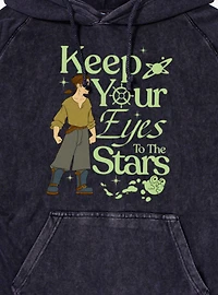 Disney Treasure Planet Keep Eyes To The Stars Jim Hawkins Mineral Wash Hoodie