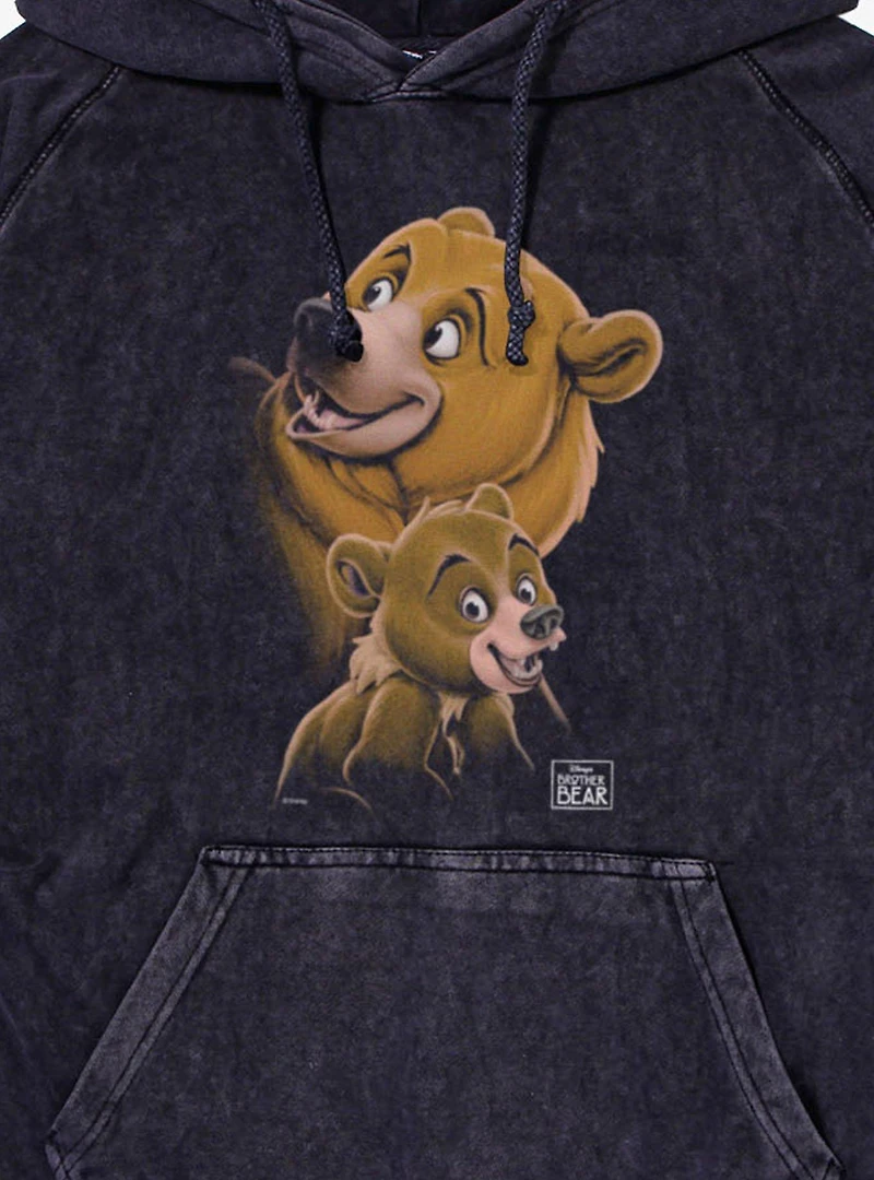 Disney Brother Bear Faces Koda And Kenai Mineral Wash Hoodie