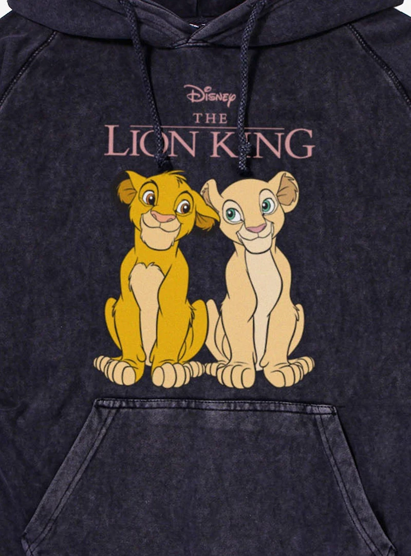 Disney The Lion King Simba And Nala Glance Mineral Wash Hoodie