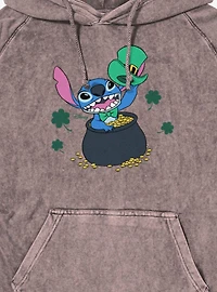 Disney Lilo And Stitch St. Patrick's Pot Of Gold Mineral Wash Hoodie