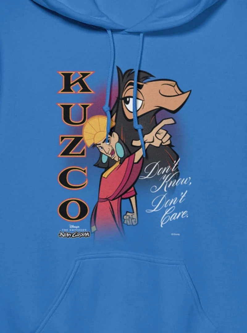 Disney The Emperor's New Groove Kuzco Spirit Don't Know Care Hoodie