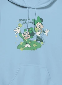 Disney Mickey Mouse And Minnie St. Patrick's Make Your Own Luck Hoodie