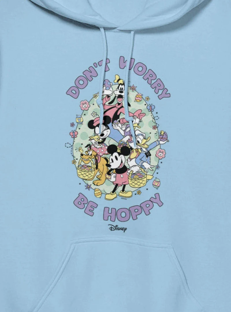 Disney Mickey Mouse And Friends Don't Worry Be Hoppy Easter Hoodie