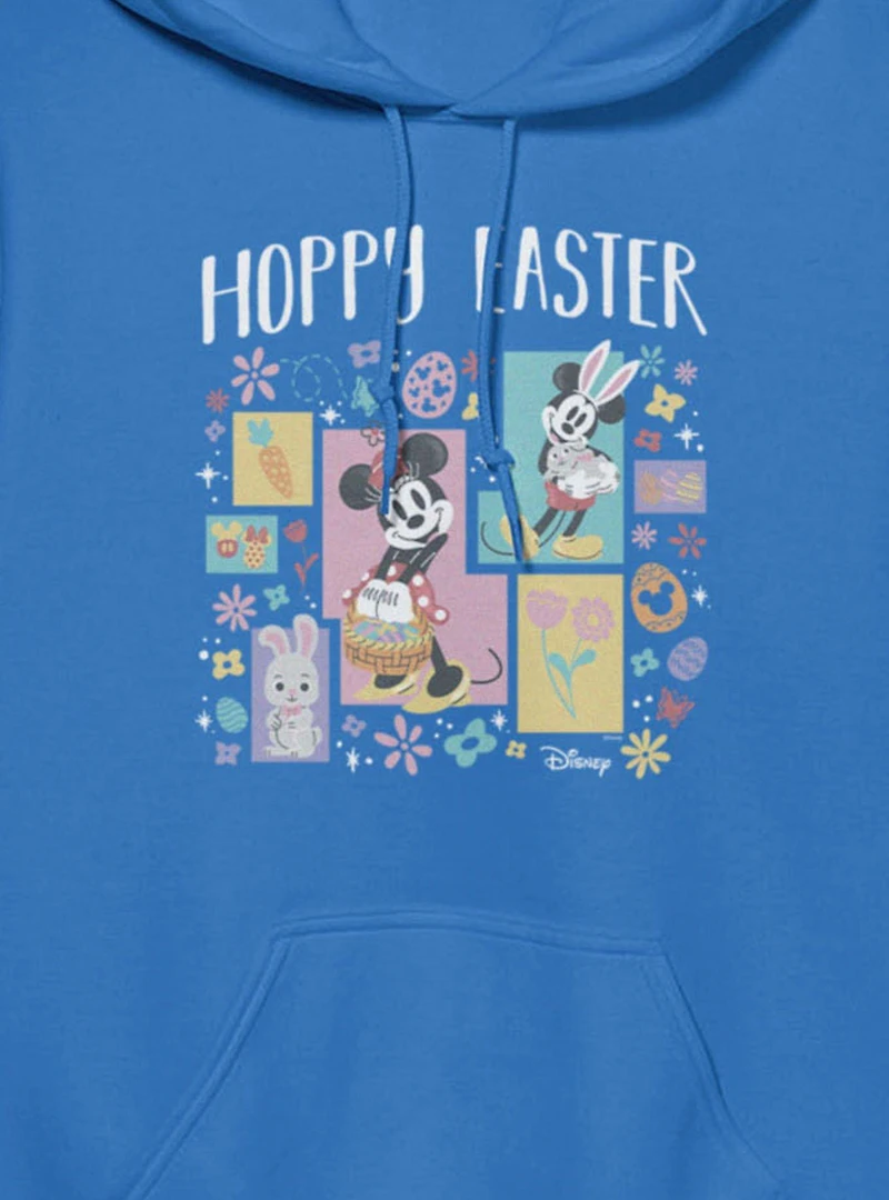 Disney Mickey Mouse And Minnie Hoppy Easter Blocks Hoodie