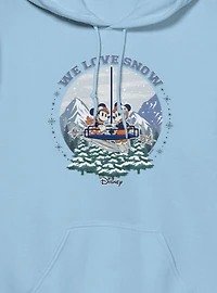 Disney Mickey Mouse And Minnie Winter Snow Globe We Love Hoodie