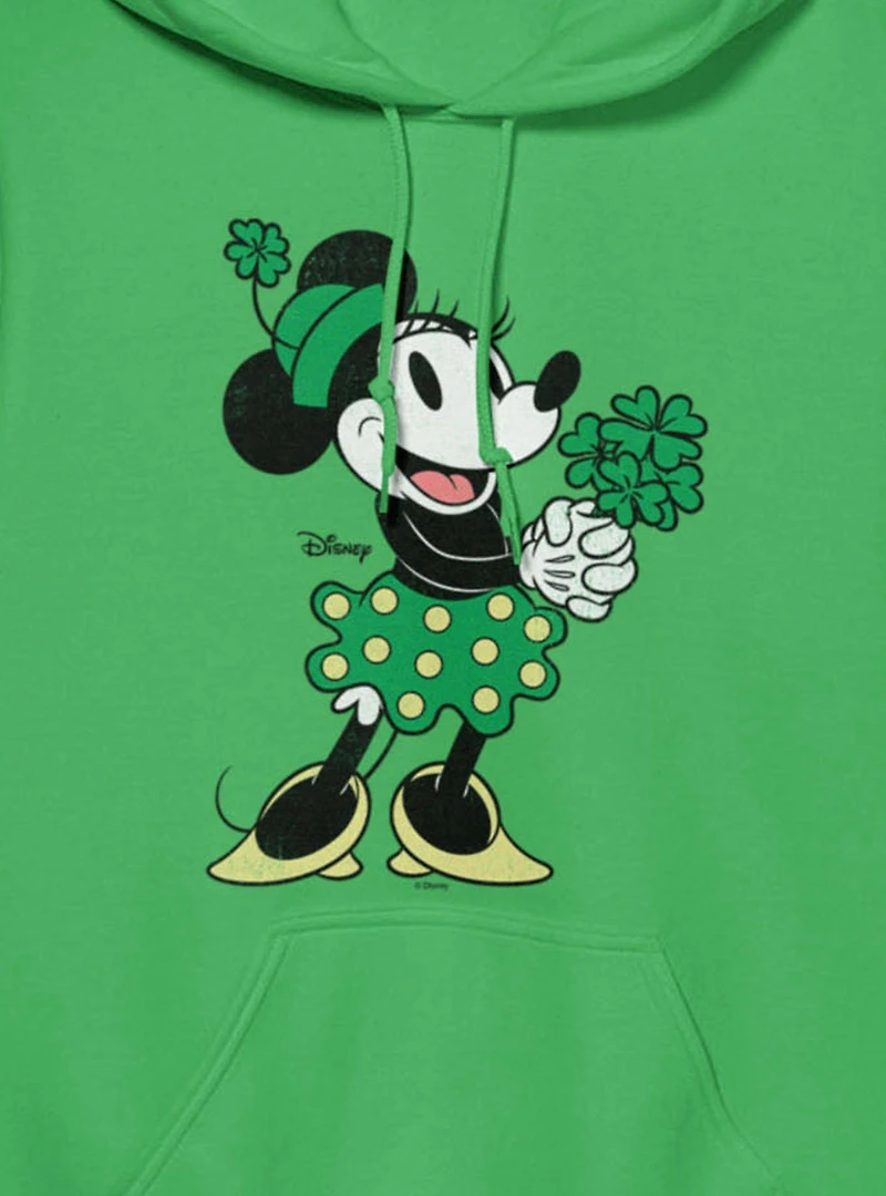Disney Minnie Mouse St. Patrick's Lucky Dress Hoodie