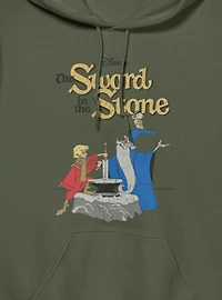 Disney The Sword Stone Poster Arthur And Merlin Hoodie