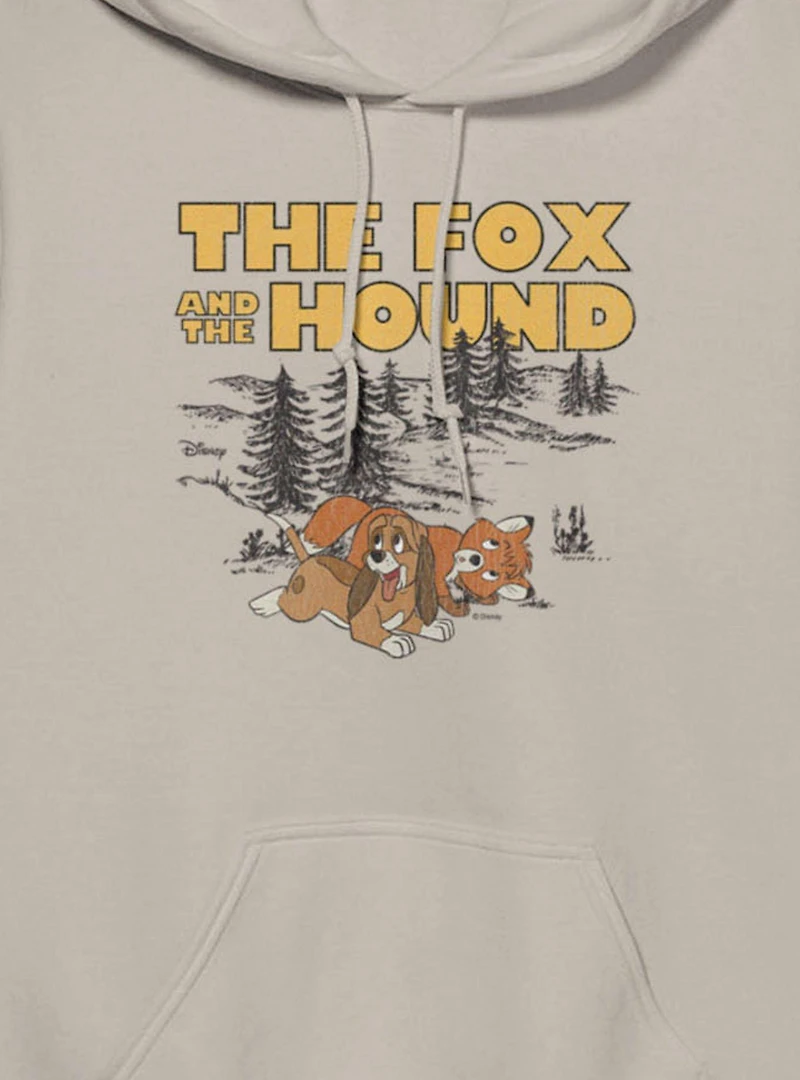 Disney The Fox And Hound Playful Tod Copper Hoodie