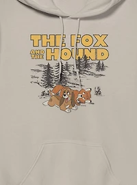 Disney The Fox And Hound Playful Tod Copper Hoodie