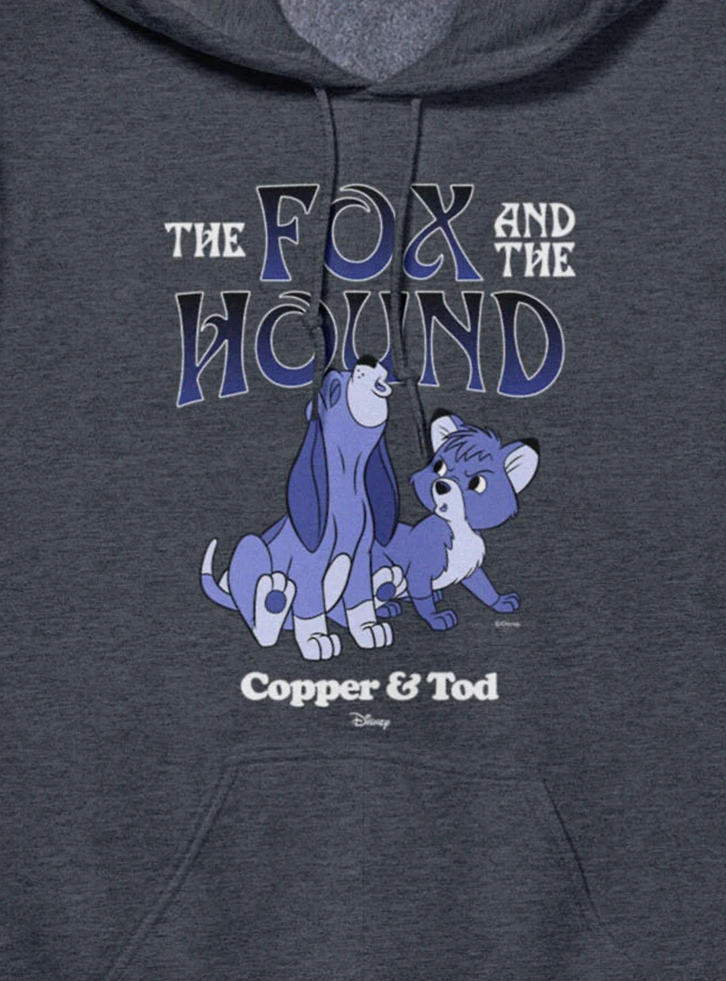 Disney The Fox And Hound Howling Blue Copper & Tod Hoodie