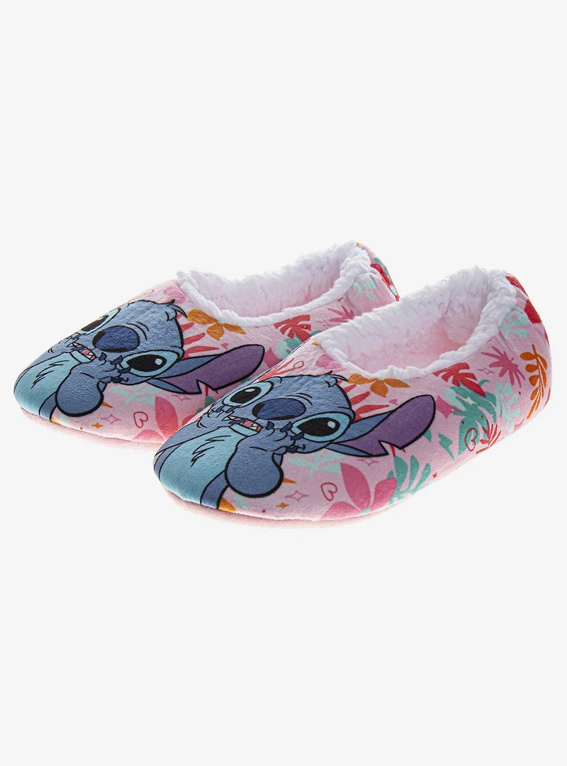 Disney Lilo & Stitch Multicolor Plush Cozy Slippers