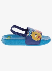 Sesame Street Characters Blue Slip-On Toddler & Little Kid Slide Sandals