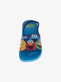 Sesame Street Characters Blue Slip-On Toddler & Little Kid Slide Sandals