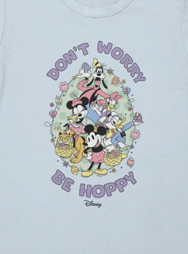 Disney Mickey Mouse And Friends Don't Worry Be Hoppy Easter Womens T-Shirt