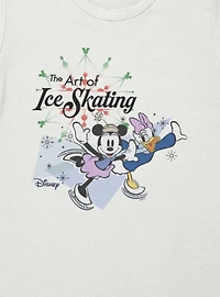 Disney Minnie Mouse And Daisy Duck The Art Of Ice Skating Womens T-Shirt