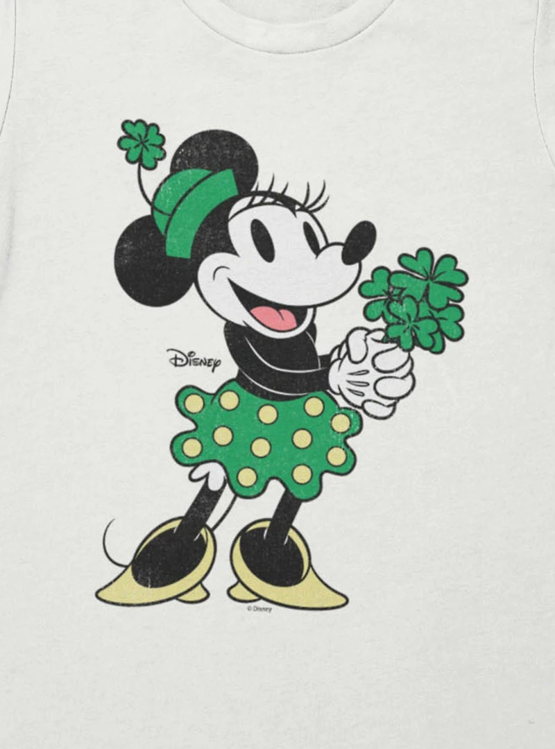 Disney Minnie Mouse St. Patrick's Lucky Dress Womens T-Shirt