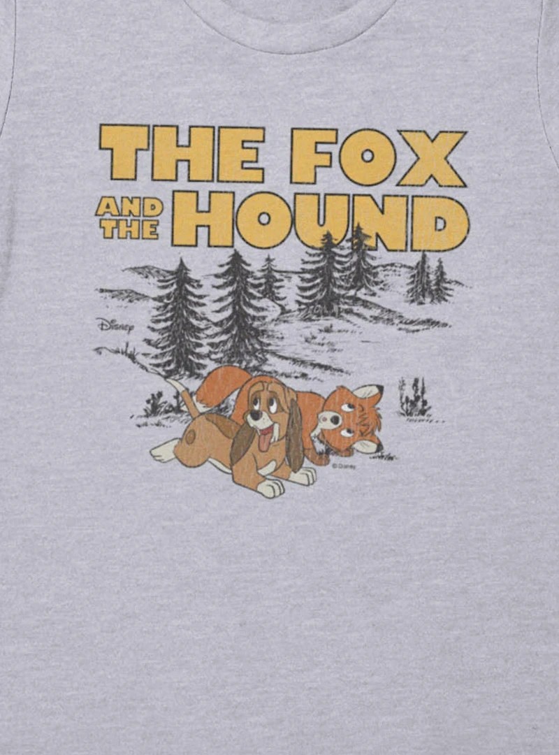 Disney The Fox And Hound Playful Tod Copper Womens T-Shirt