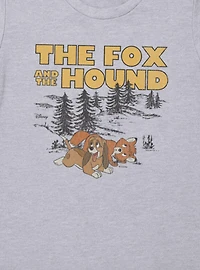 Disney The Fox And Hound Playful Tod Copper Womens T-Shirt