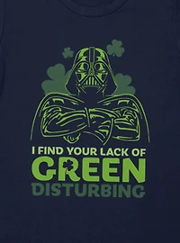Star Wars Darth Vader St. Patrick's Your Lack Of Green Disturbing Womens T-Shirt