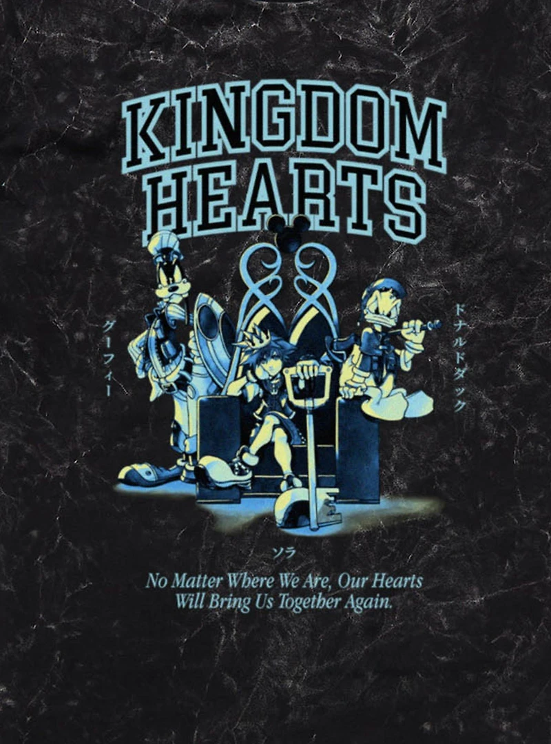 Disney Kingdom Hearts Will Bring Us Together Again Mineral Wash T-Shirt